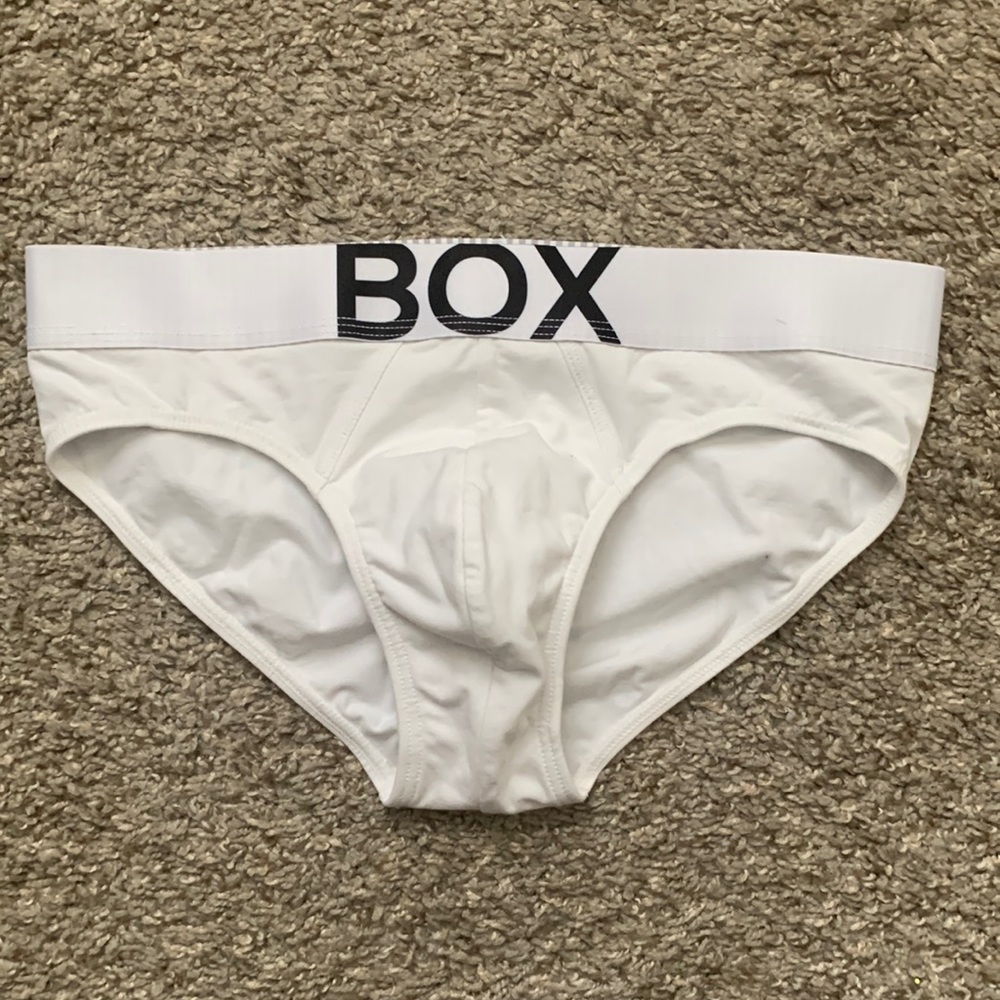 Brand new Box Menswear white briefs